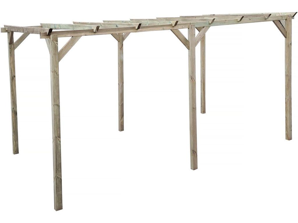 Tettoia per auto in legno "Sunny" da 3 x 5 m Immagine del prodotto 
