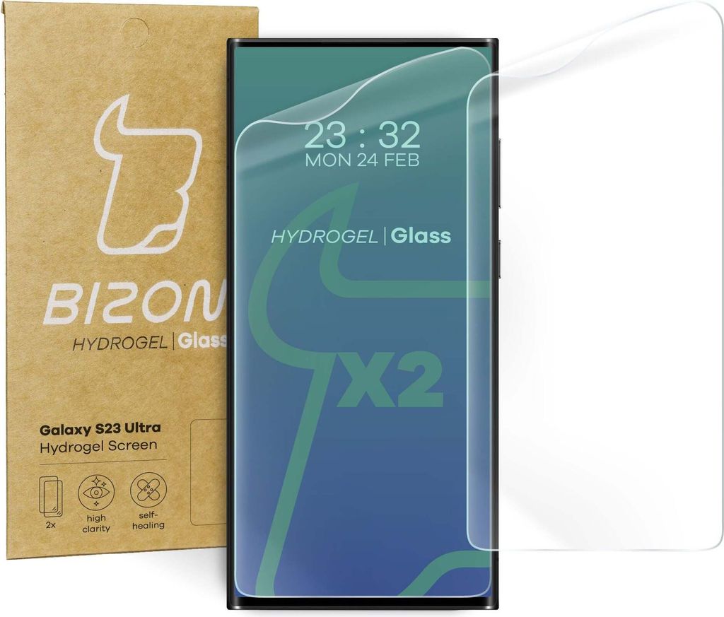 Bizon Glass Hydrogel Displayschutzfolie für Galaxy S23 Produktbild 