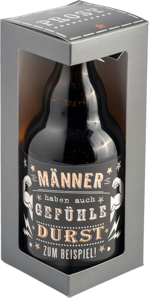 Jack`s Bierflasche "Männer haben auch Gefühle" Geschenkverpackung 0,33 l