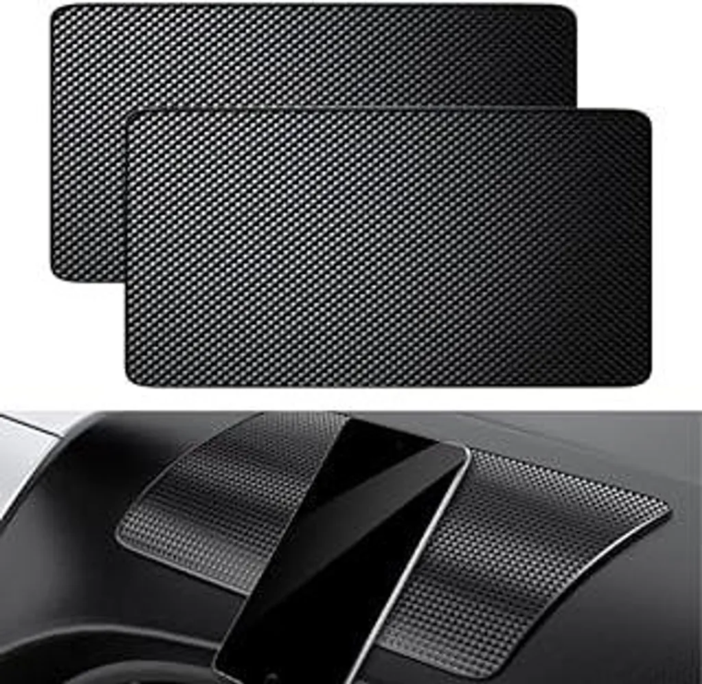 Set 2 Tappetini Antiscivolo Cruscotto Auto | Ordine e Sicurezza 27x15cm