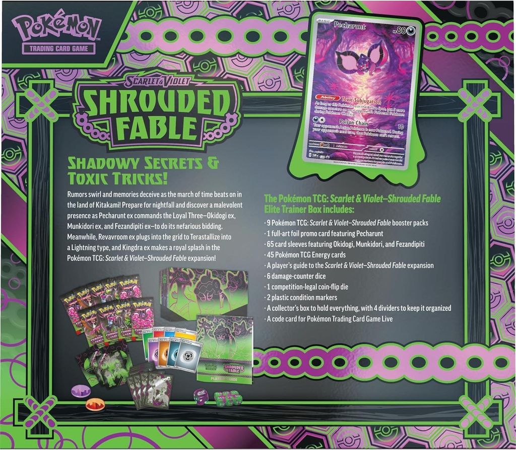 Pokemon TCG Scarlet & Violet Shrouded Fable Elite Trainer Zdjęcie produktu 3