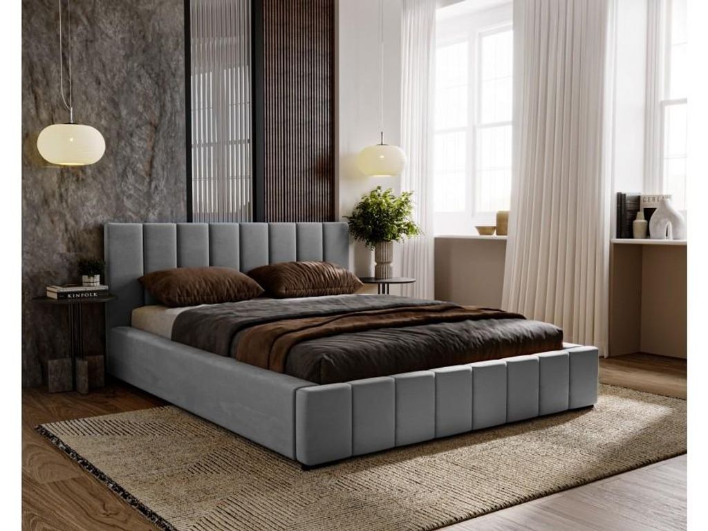 Polsterbett Nero mit Kopfteil, 200x200 cm, Doppelbett mit Produktbild 