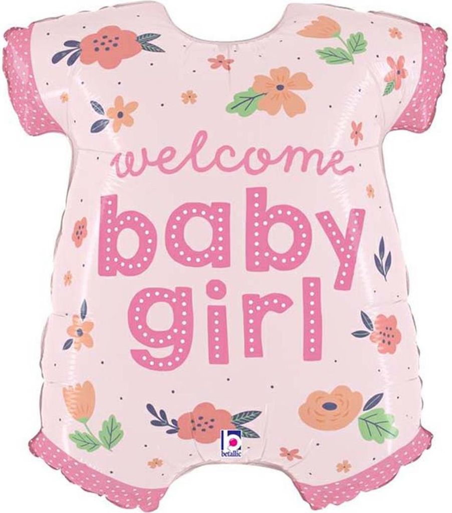 Shape Folienballon "Baby Girl Body" | 79 cm Produktbild 
