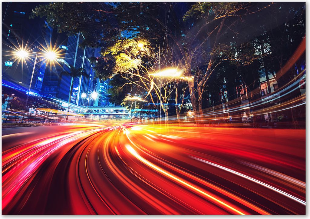 Tulup Glas-Bild - 100 x 70 - Wandbild aus Glas - Wandkunst - Wandbild hinter gehärtetem Sicherheitsglas - Sehenswürdigkeiten & Architektur - St...