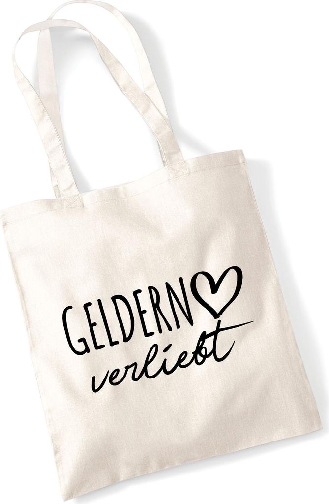 Huuraa Jutebeutel Geldern verliebt 10 Liter Natural Baumwolle Tasche Geschenkidee
