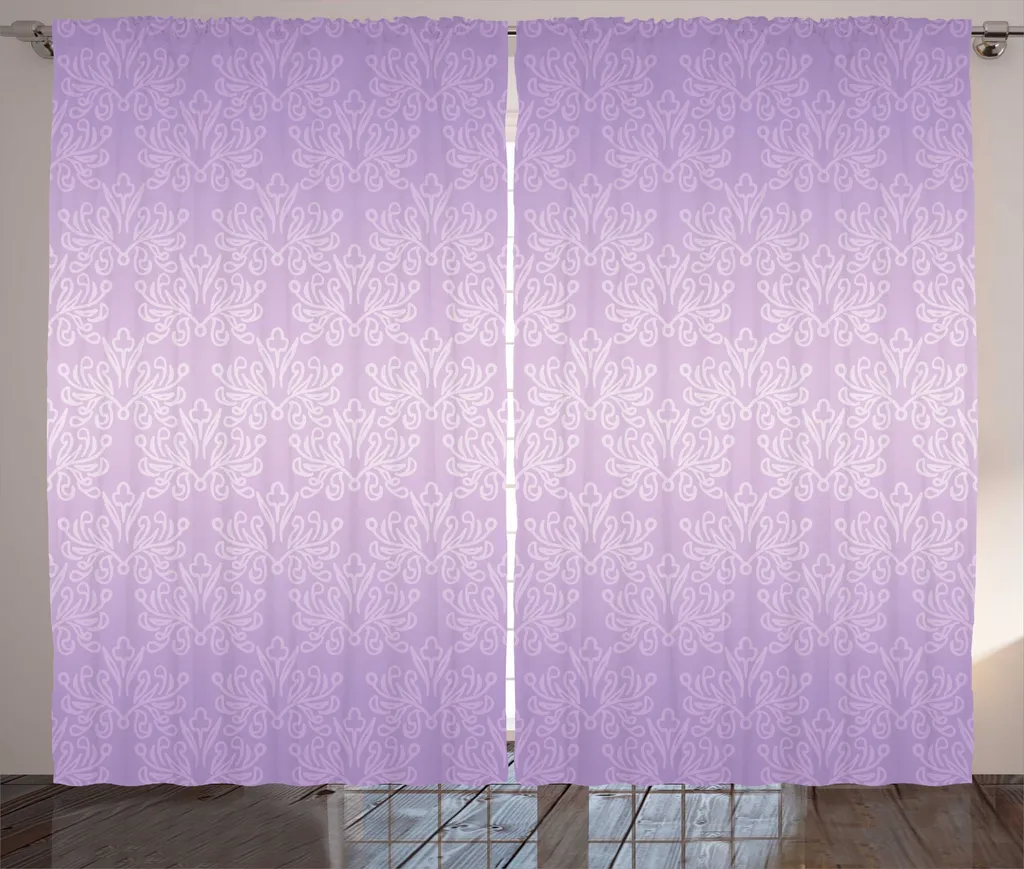 Tende Soggiorno Viola Barocche 280x175 | ABAKUHAUS Design Rustico