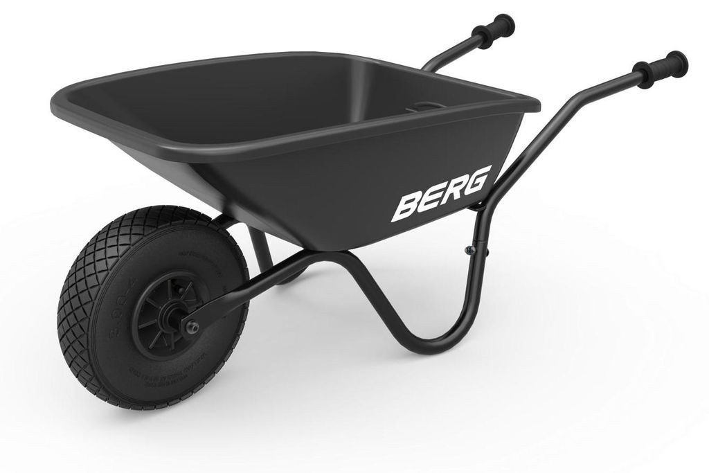 BERG Kinderschubkarre Dempy für den Garten Schwarz Produktbild 