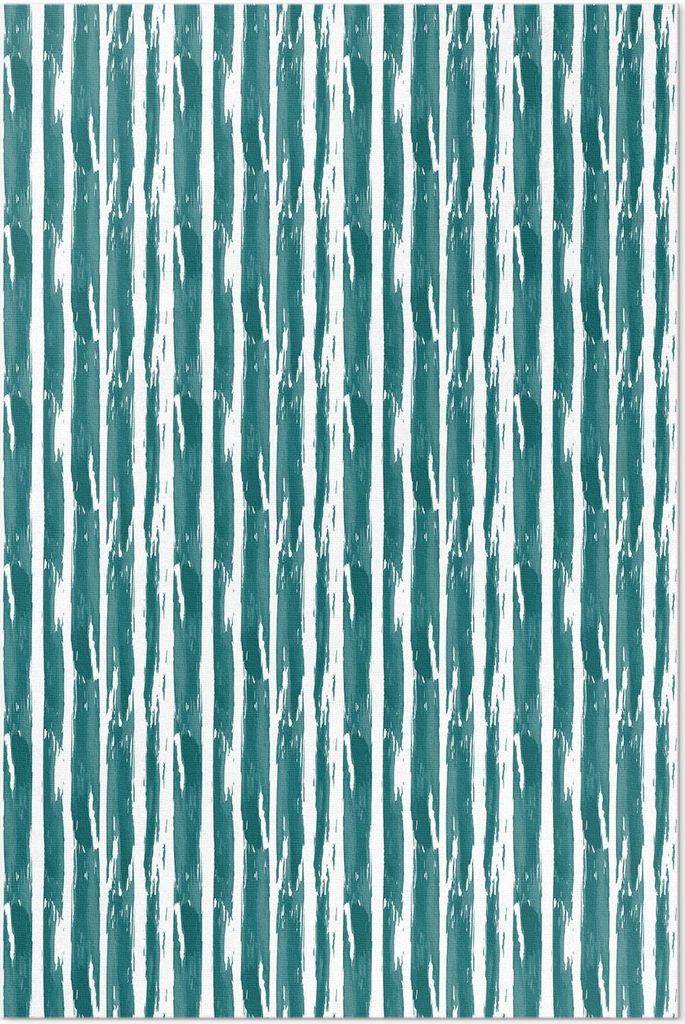 Abstraktes Muster aus gemalten Linien – Vinyl Fußmatte – 120x180 cm – Rutschfest, Pflegeleicht & Langlebig