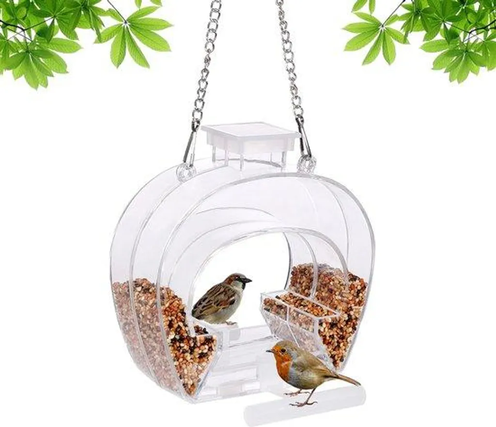 Nichoir fenêtre pour oiseaux chanteurs avec ventouses ultra robustes
