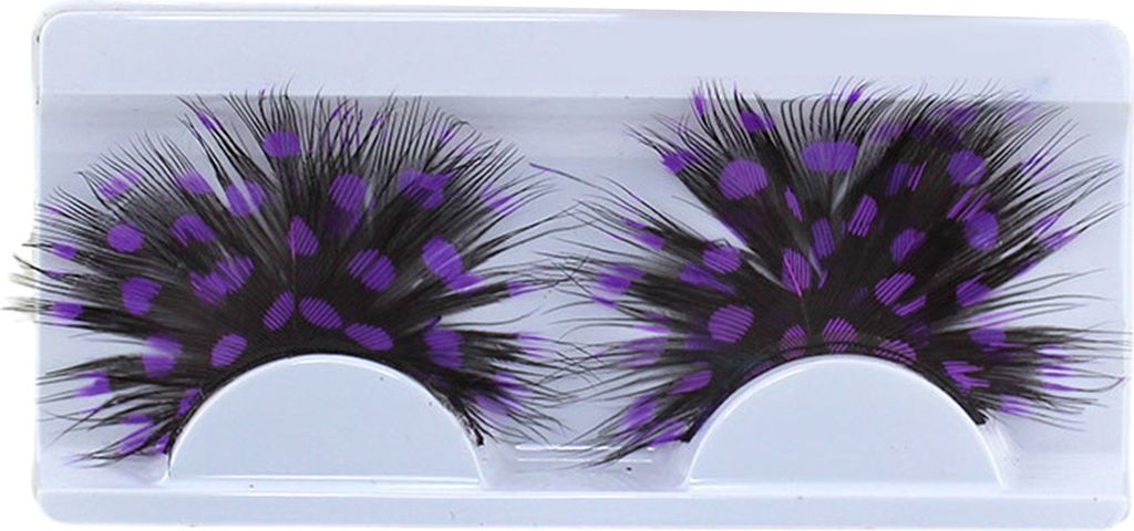 1 Paar 3D-bunte künstliche Wimpern, natürlich und dicht, blaue Farbe, künstliche Federwimpern, Verlängerung, Party-Make-up, künstliche Wimpern...