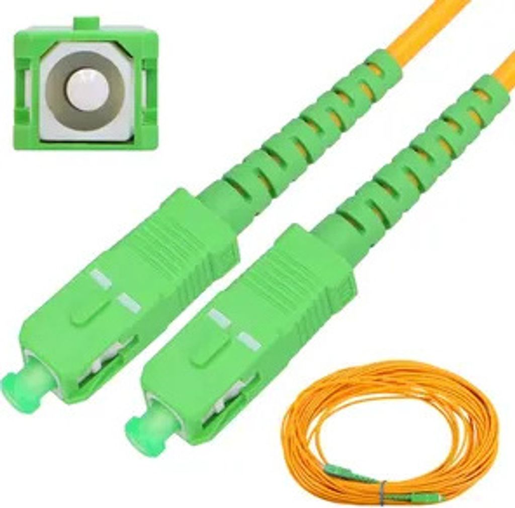 Extralink SC/APC-SC/APC Patchkabel Einzelmodus, Simplex, 3 mm, 20 m