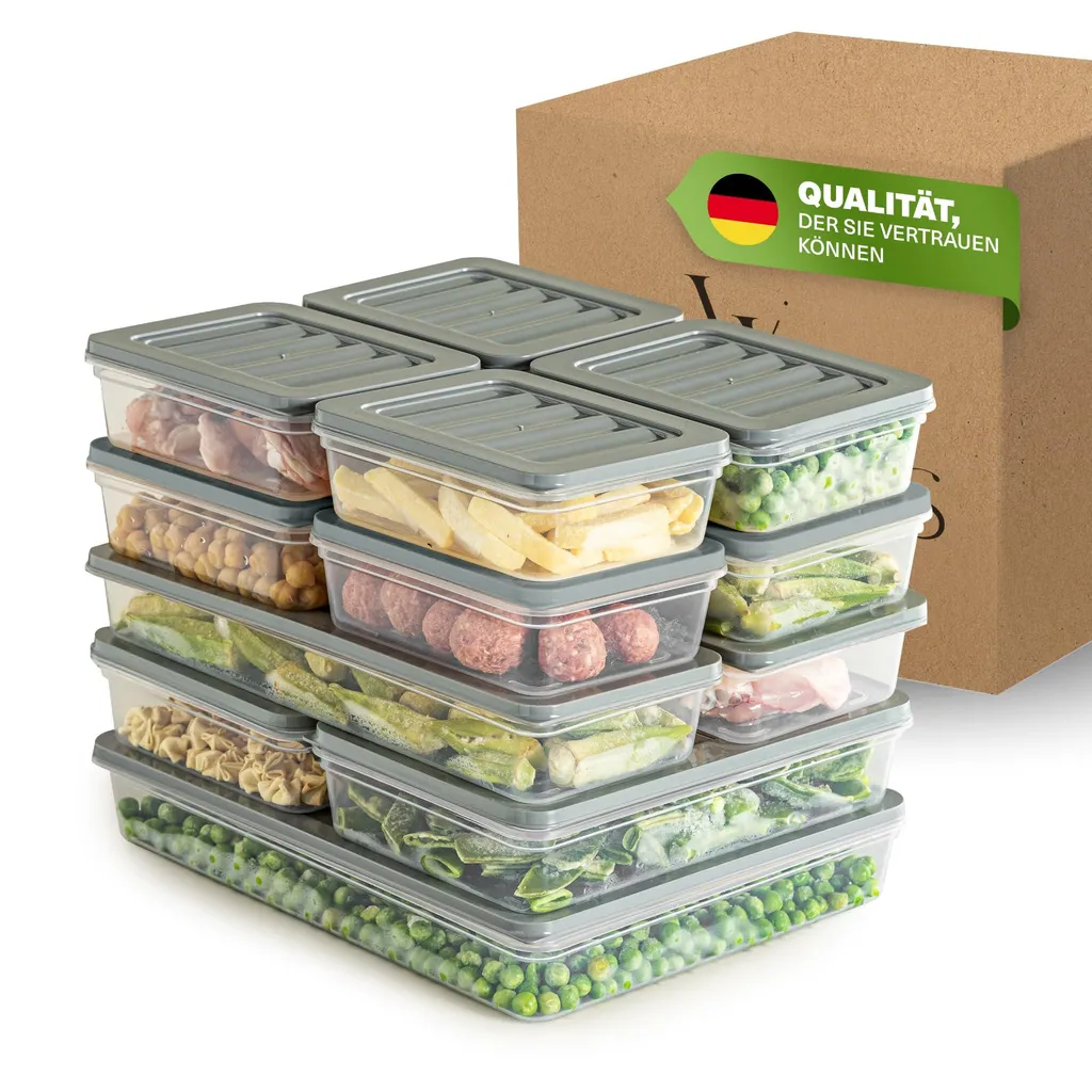 Set 13 Contenitori Freezer Viwares: Organizer Impilabili Antigelo -25°C