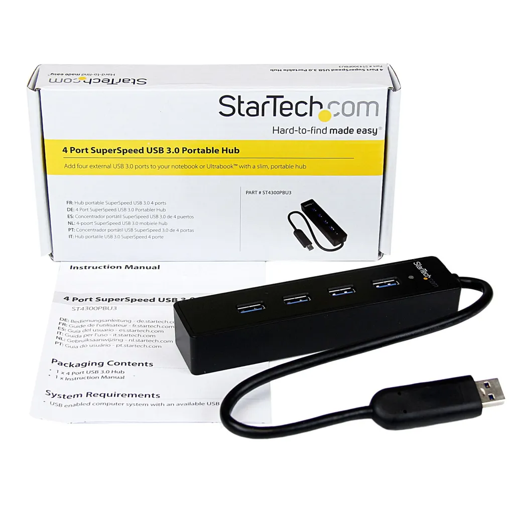 Hub USB 3.0 StarTech : Solution 4 Ports pour Manque de Connectique - 5