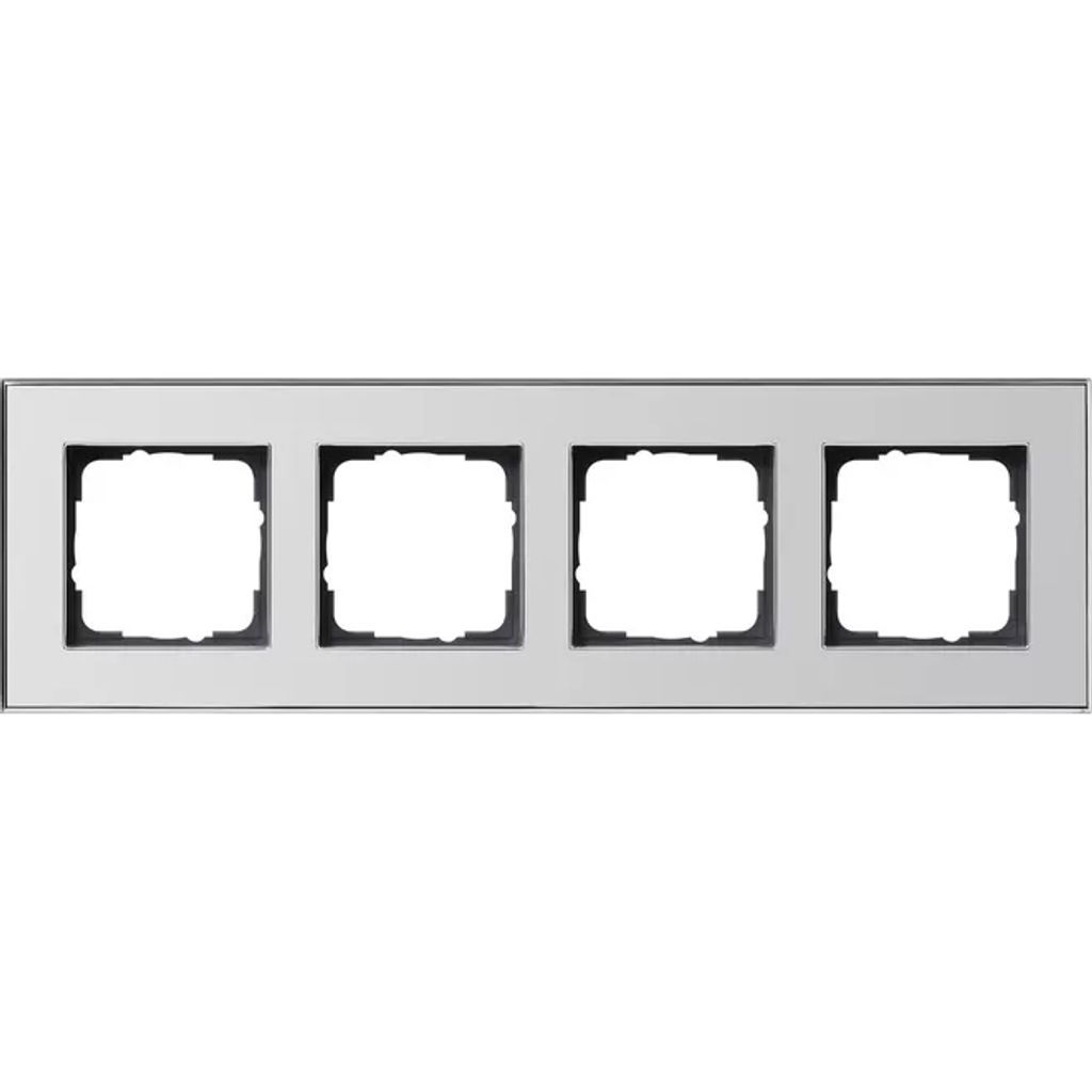 Gira 021410 4fach-Abdeckrahmen Gira Esprit Chrom