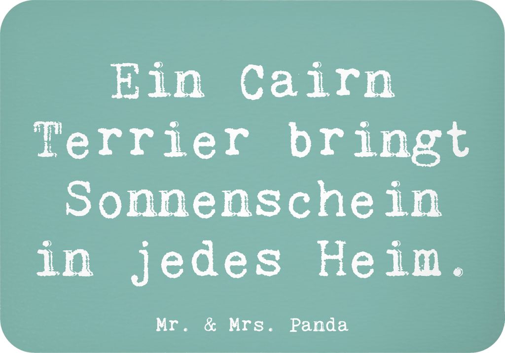 Mr. & Mrs. Panda magnet Spruch Cairn Terrier Glück - Meeresbrise - Geschenk, Pinnwandmagnet, Hunderassen, whiteboardmagnet, Hundeliebhaber, Spielz...