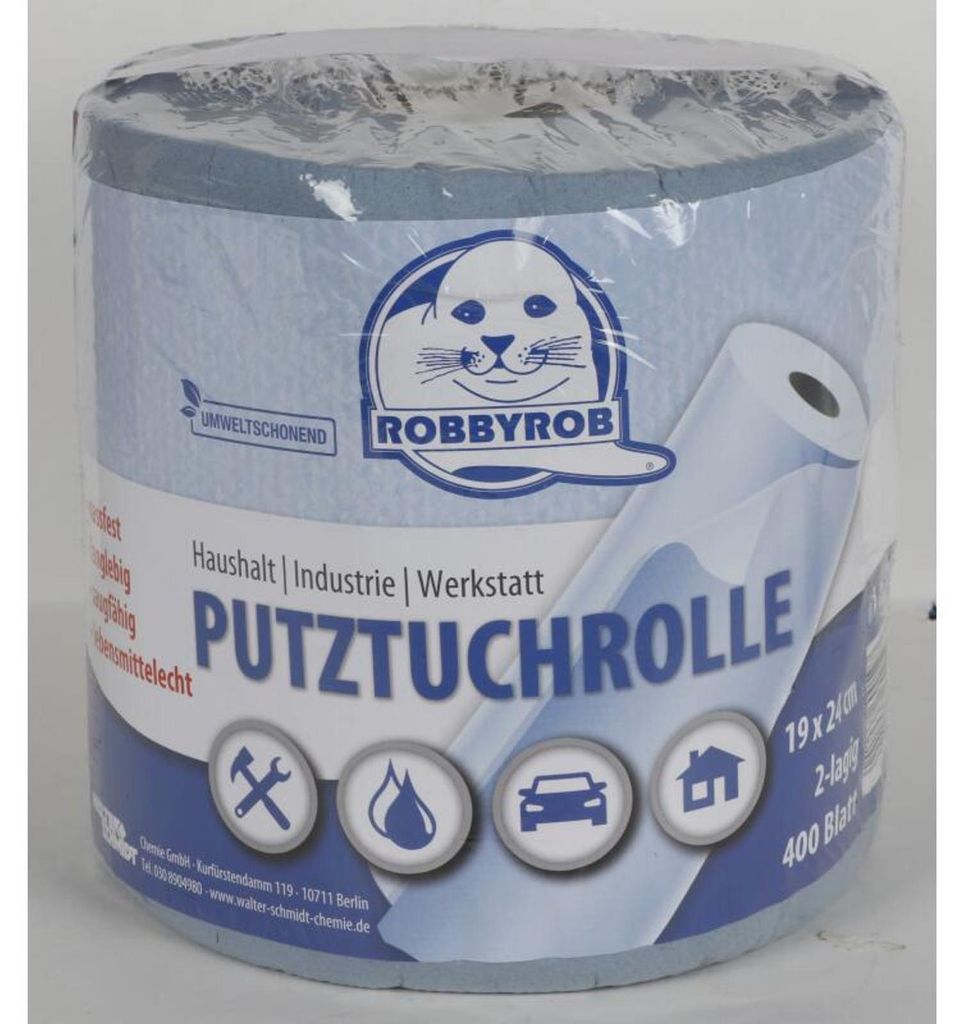 6x 400 Blatt XXL-Putztuchrolle Papiertücher Einweg Produktbild 