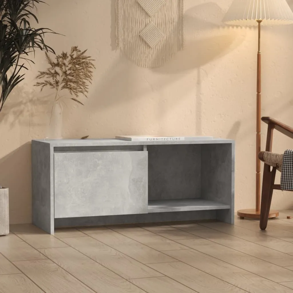 Maison Exclusive Mobile TV Grigio Cemento 90x35x40 cm Design Moderno