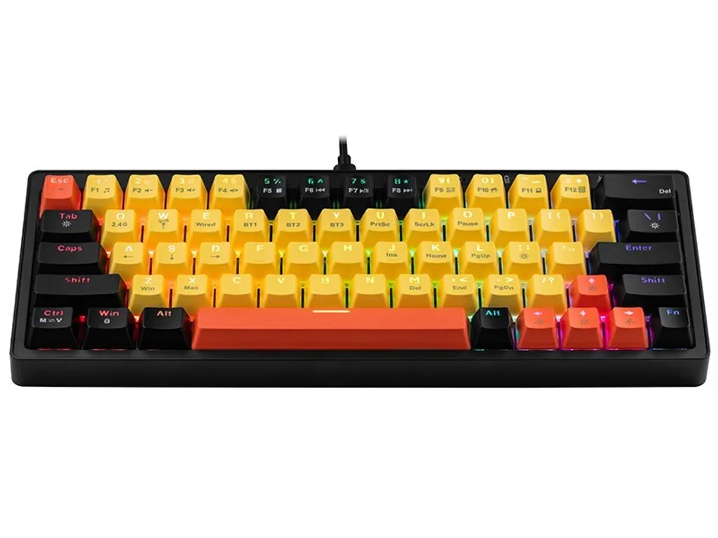 Clavier mécanique Tracer Gamezone EVO2 Hot Swap 63 Yellow Gaming