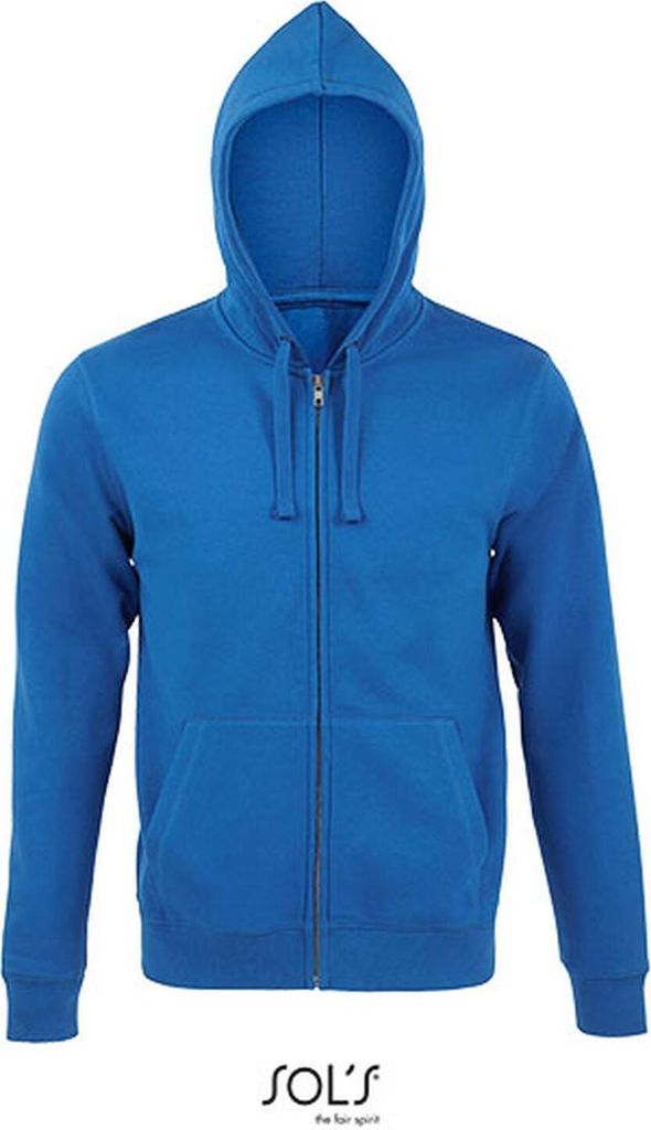 SOLs 03105 | Herren Jacke MenŽs Zip Hoodie Spike - Farbe: Royal Blue - Größe: S