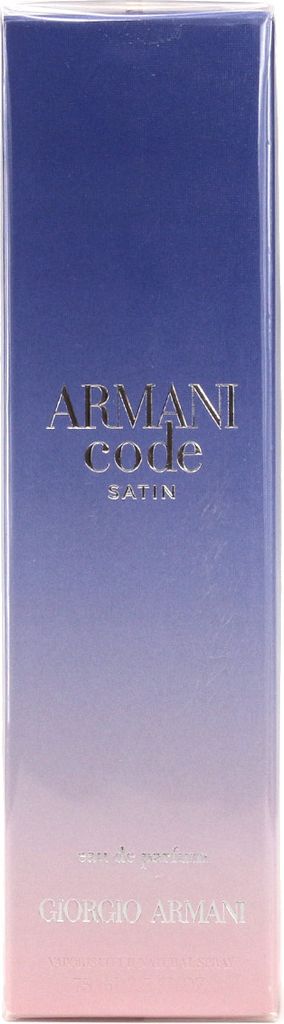 Armani Code Satin Pour Femme EDP 75 ml Eau de Parfum