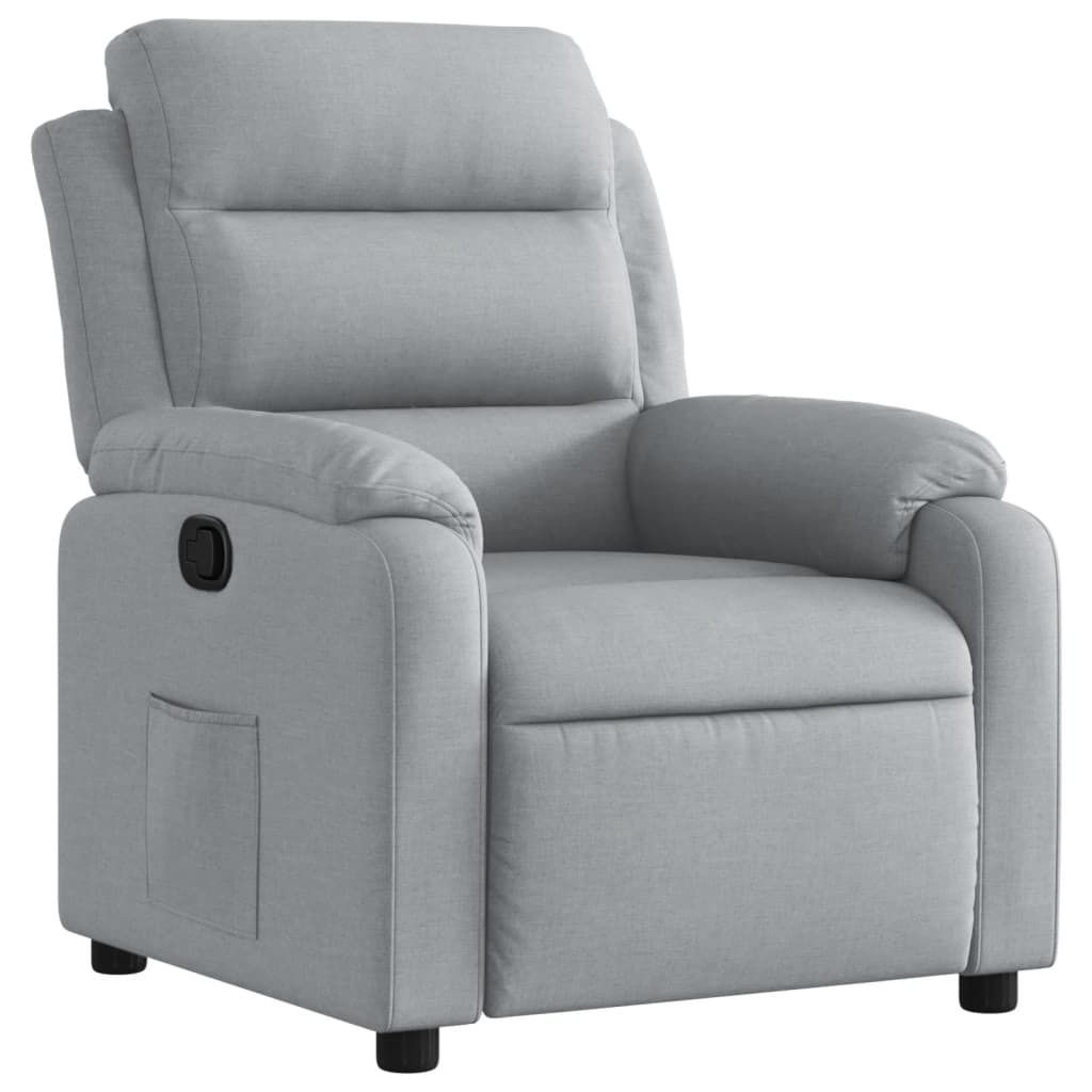 vidaXL Relaxsessel Hellgrau Stoff