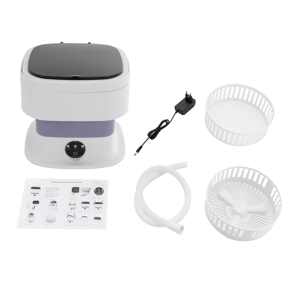 Mini pralka 10L przenośna składana (fioletowa) Zdjęcie produktu 2