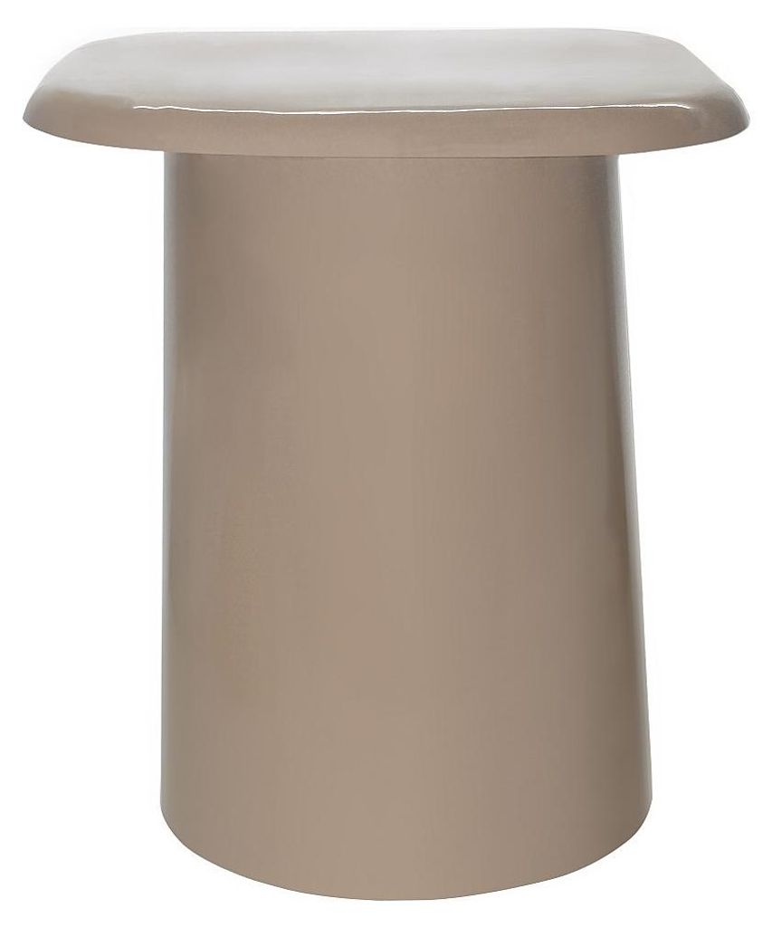 Beistelltisch aus Metall - Glänzendes Taupe - LONIRA