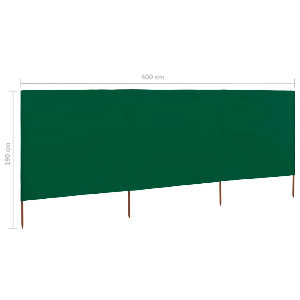 Paravent d'extérieur 3 pièces vert : 400x160cm pour jardin et camping