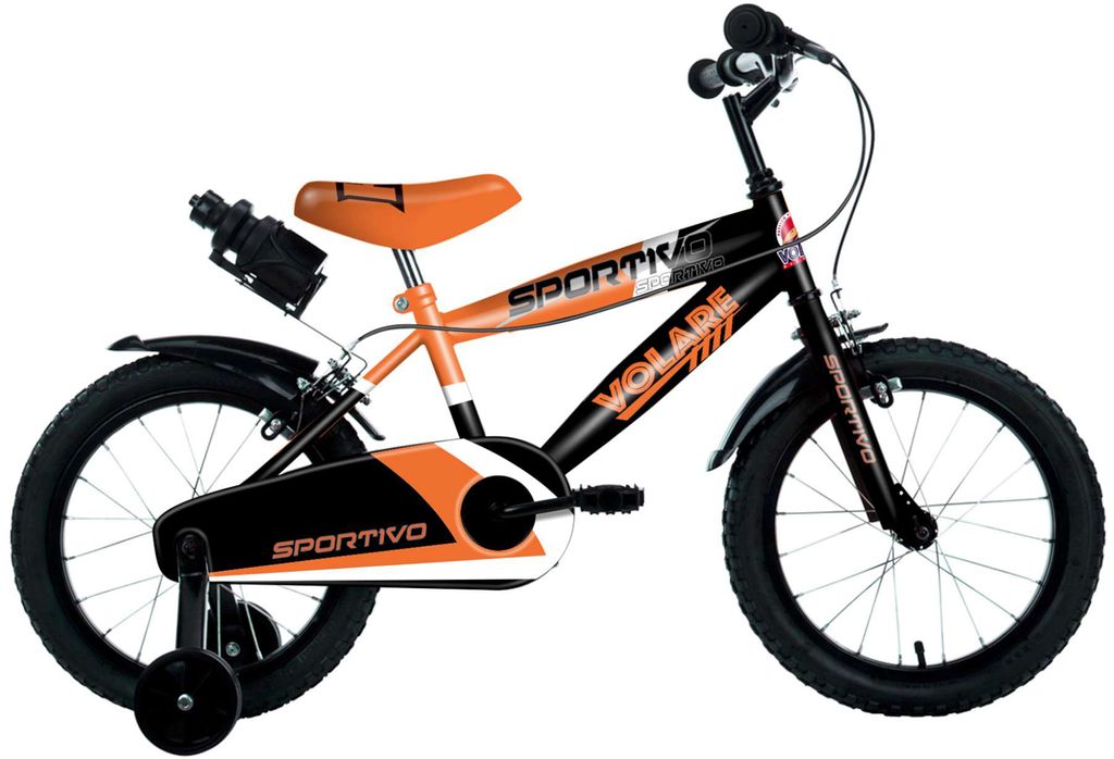 Kinderfahrrad 12 14 16 18 20 " Zoll Kinderrad AMIGO Sports Stützräder Orange 
