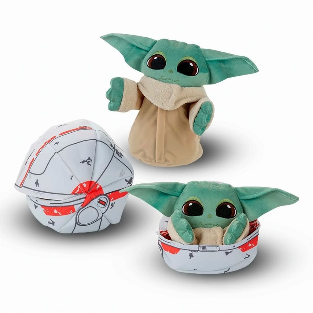Hasbro Star Wars Plschfigur The Child Grogu Schwebender Kinderwagen fr Kinder ab 4 Jahren