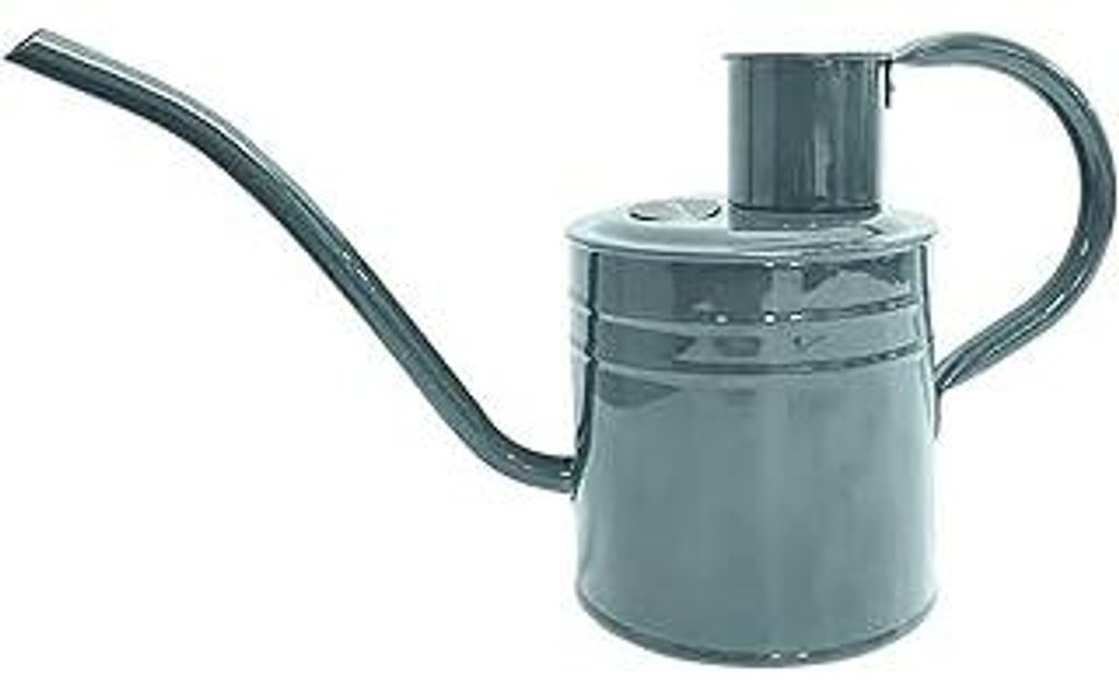Kent & Stowe 1 Liter Vintage Gießkanne in grau – Verzinkte Stahlkanne für das Gießen der Zimmerpflanzen – Kanne im klassisch englischen Stil...