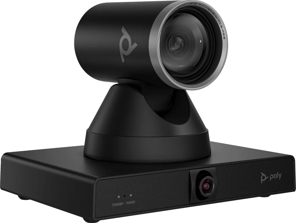 Caméra PTZ HP Poly Studio E60 pour Réunions Hybrides 4K - Idéal Grandes Salles