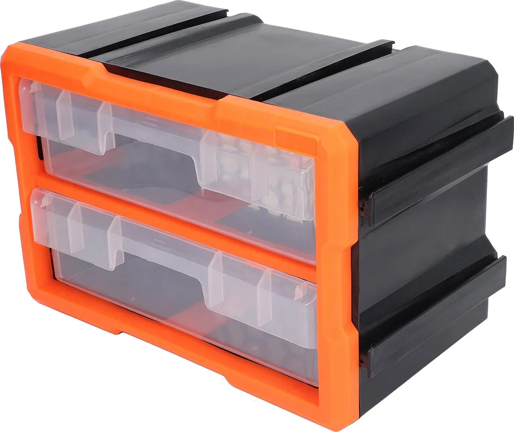 Organisateur d'atelier pour vis et écrous avec 2 tiroirs de rangement Pro