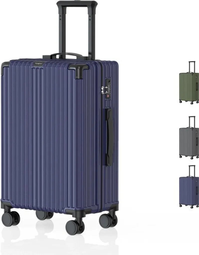 Trolley Voyagoux® 39L Blu Scuro - Valigia da Viaggio TSA Ultra Leggera