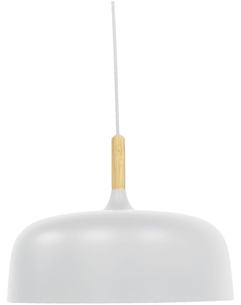 LUXULA LED-Hängeleuchte LX700173, E27-Fassung, IP20, Ø30 cm, weiß, rund