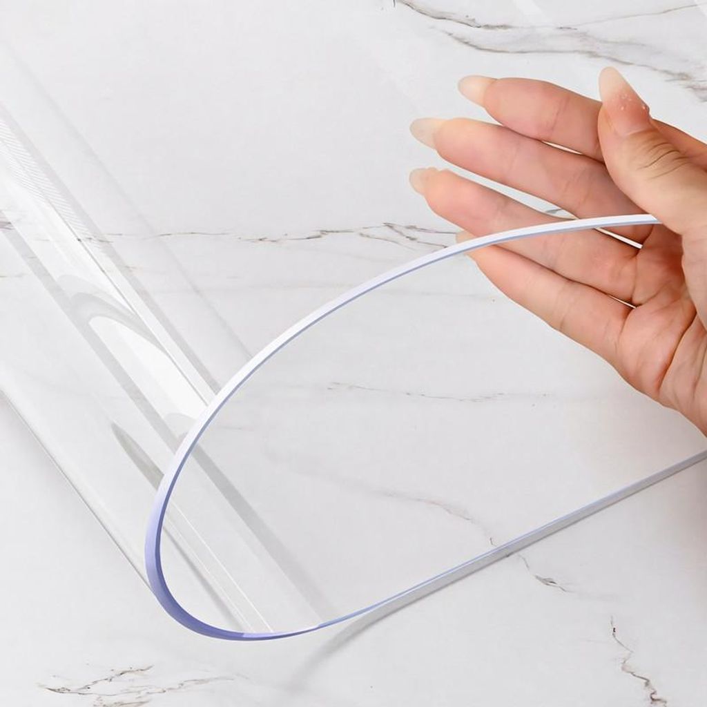 Transparente PVC Tischschutzmatte – 1,5 mm dick, 80 x 130