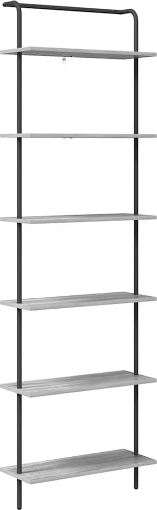 Offerta SYFAX Libreria 203cm Grigio Sonoma Legno Multistrato Solida