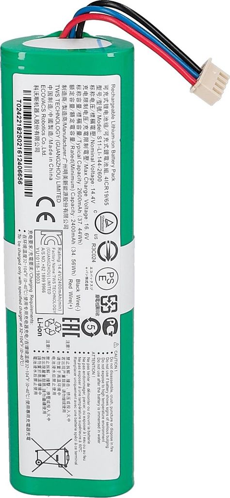 Akku Battery Li-ion Ecovacs 10002743 für Staubsauger Roboter Saugroboter DEEBOT OZMO 900 905 SLIM10 SLIM11