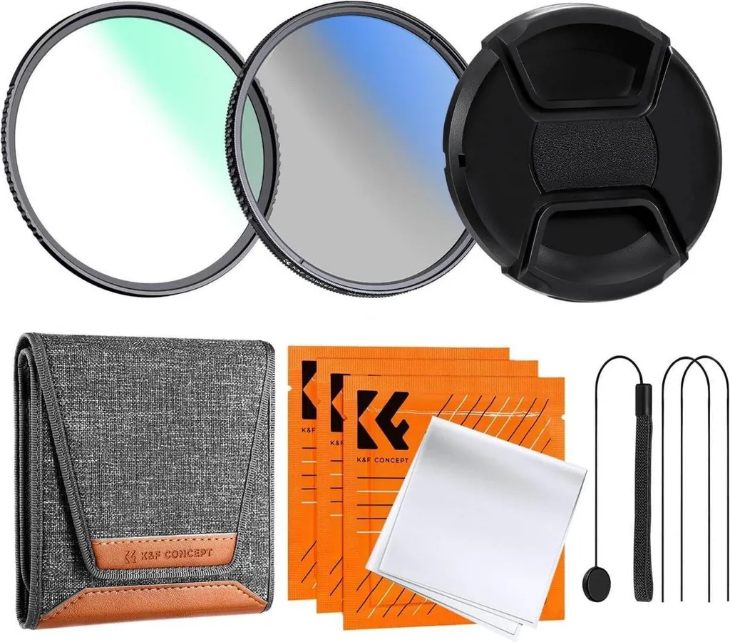 Filtre UV et CPL 82mm Série K Nano Haute Résolution avec Sac de Transport