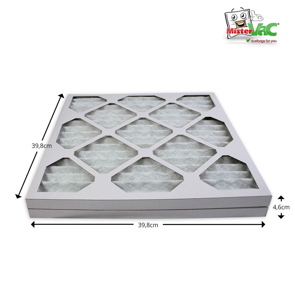 Dunstabzugshaubenfilter - 2 Stück Aktivkohlefilter 144x132x25mm