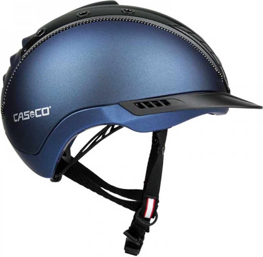 Casco Stable Casco Reithelm Mistrall-2 Edition, 55 bis 57 cm = S/M / blau-sw