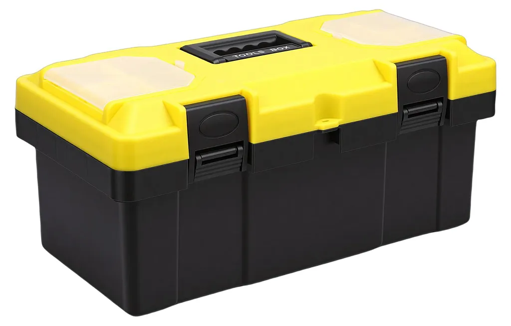 Mallette de rangement outils 19" avec insert amovible et couvercle