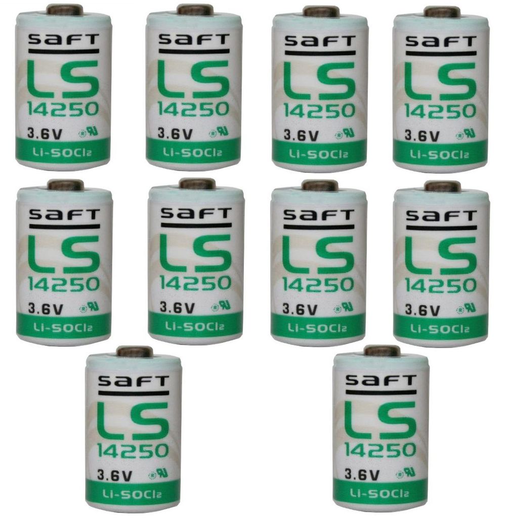 10x Lithium Batterie Saft LS14250 1/2AA 3,6Volt Produktbild 
