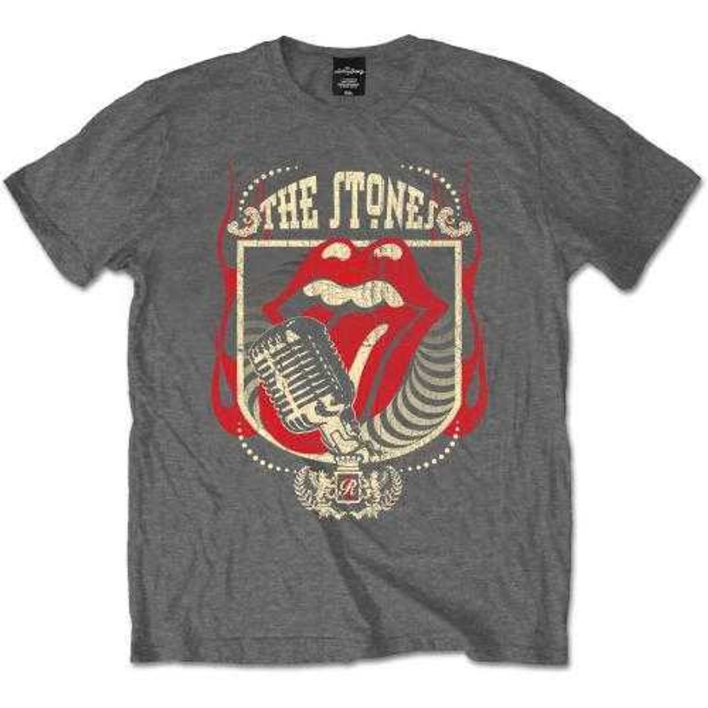 Rolling Stones 40 licks Kohle Herren T Shirt: Medium