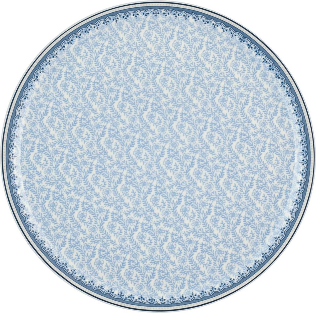 H&H Porzellanteller süßer blauer Traum 30cm