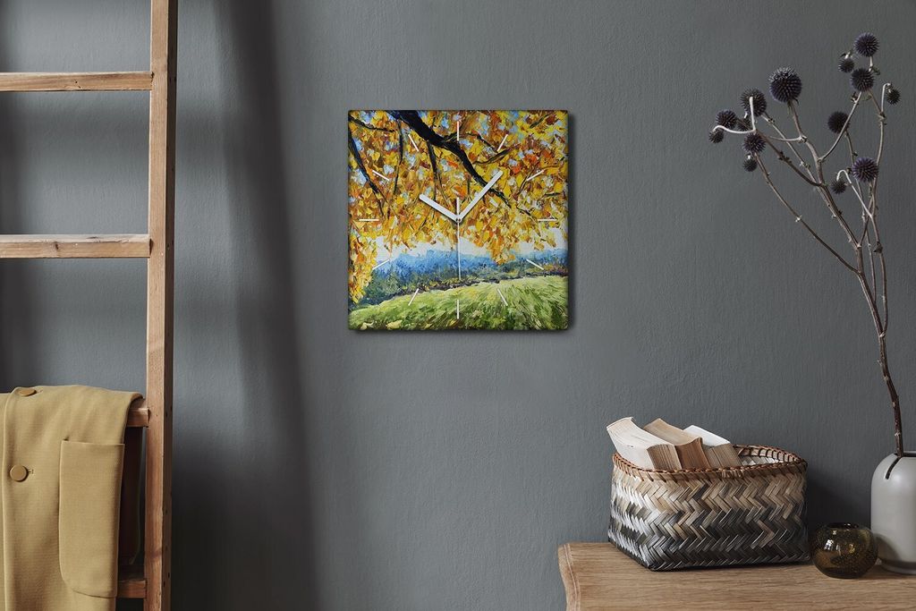 Coloray Hodiny Unikátní 30x30 cm  Tiché hodiny Pro obývací Produktbild 