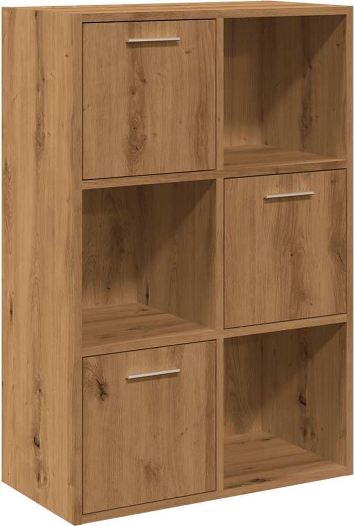 vidaXL Bücherschrank Artisan-Eiche 60,5x30x90 cm Holzwerkstoff