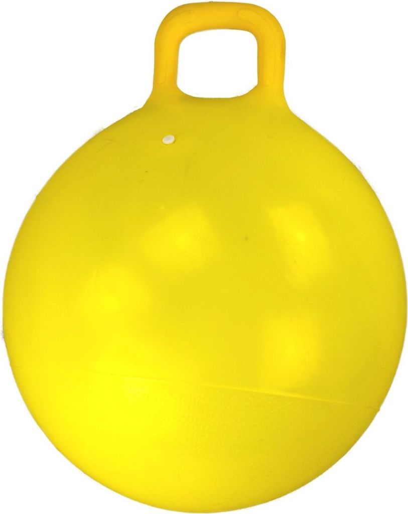 Springball 60cm mit Griff gelb oder rot Gymnastikball Produktbild 