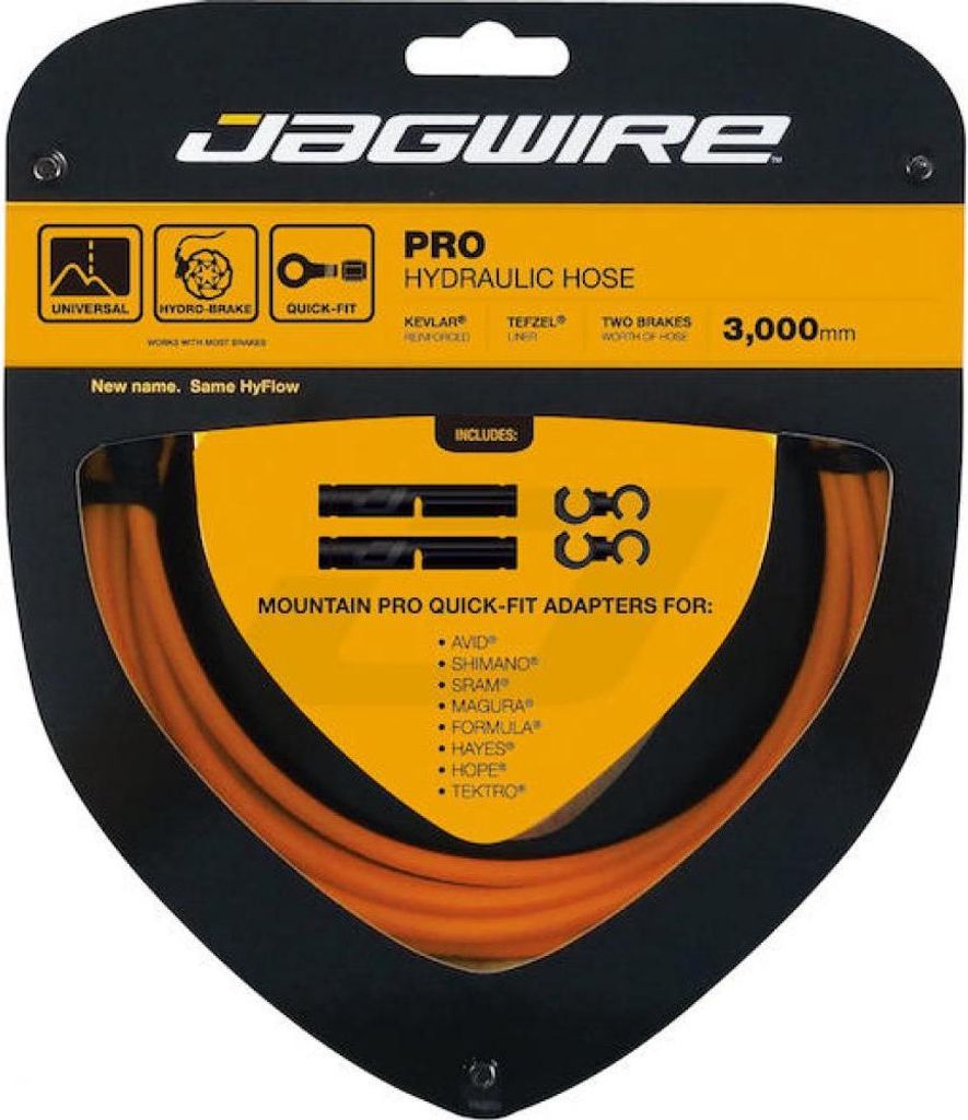 Jagwire Pro Hydraulic Bremsleitung 3000 mm Orange - Polyamid-verstärkt für Sche...