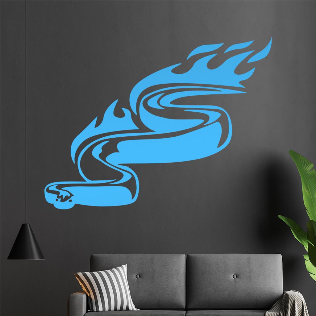 Tribal Schlange Wandtattoo in 6 Größen - Wandaufkleber Wall Sticker - Dekoration, Küche, Wohnzimmer, Schlafzimmer, Badezimmer